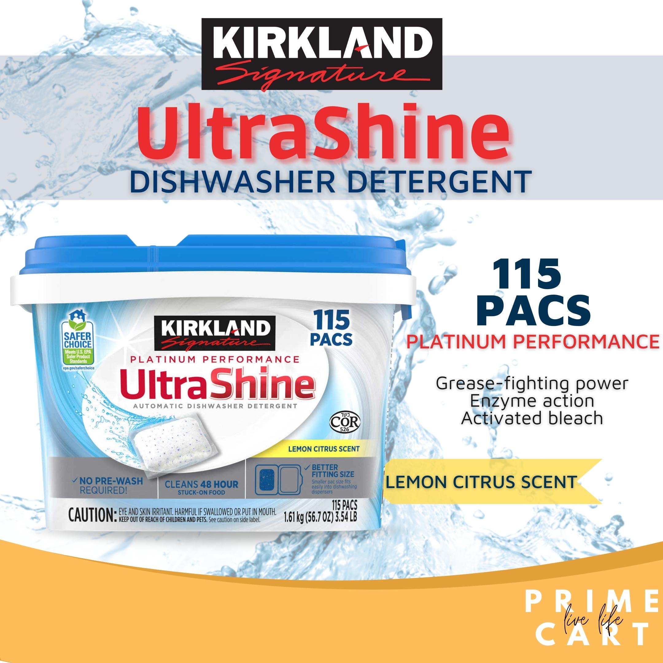 Kirkland Signature Dishwasher Detergent, 115 Pacs/Washes Lazada PH
