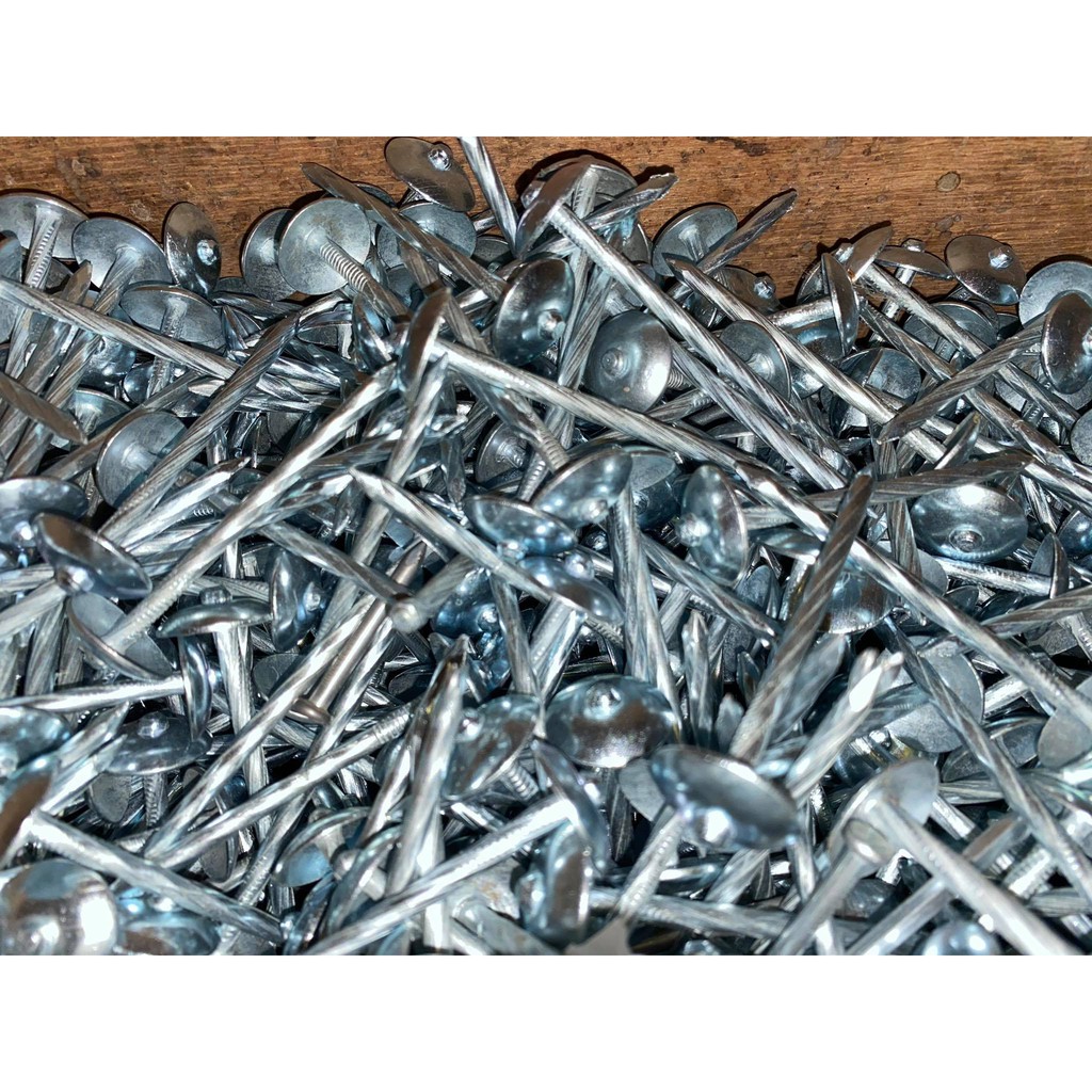 umbrella nail twisted sold per 10pcs Roofing Nail 21/2" Pakong Yero