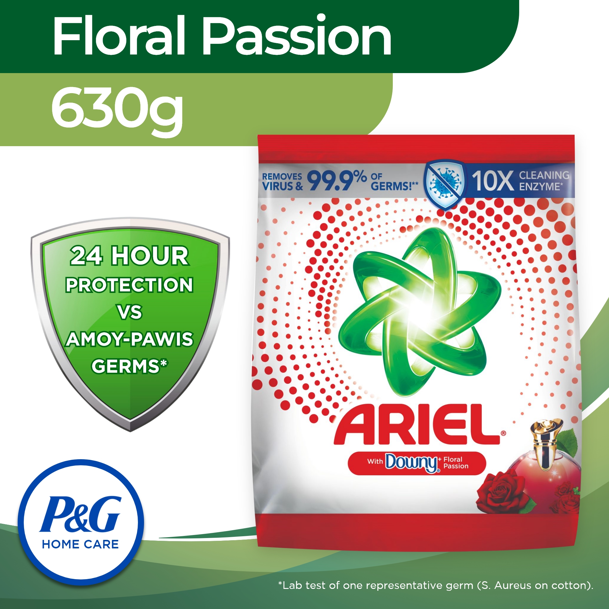 Ariel Powder Detergent with Downy Floral Passion 565g (Laundry