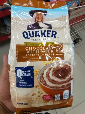 QUAKER, CHOCOLATE WITH MILK INSTANT OATMEAL (500GRAMS) FOR BREAKFAST