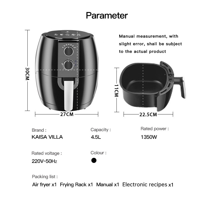 kaisa villa air fryer on sale airfryer sale 4L air fryer cooker
