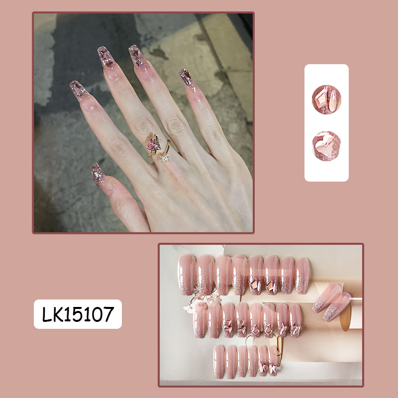 Set 24 móng tay giả kiểu pháp xinh xắn