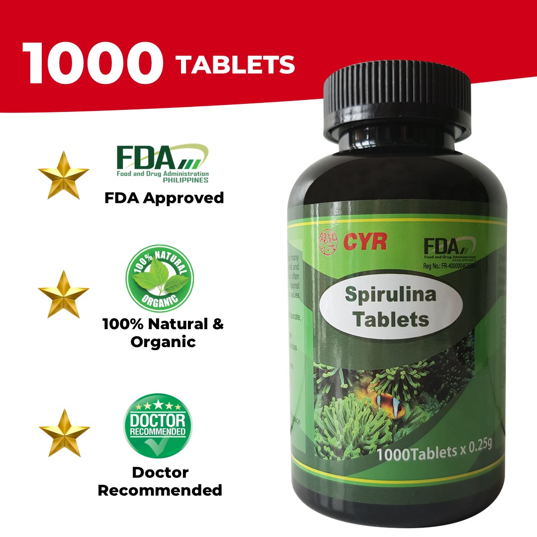 CYR Spirulina Tablets (1000 Tablets) Lazada PH