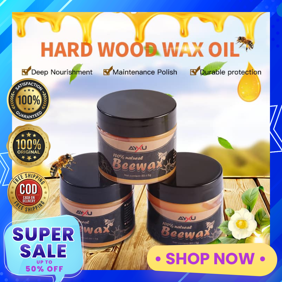 Original Authentic Natural Beewax Wood Polish, Restoration and Leather