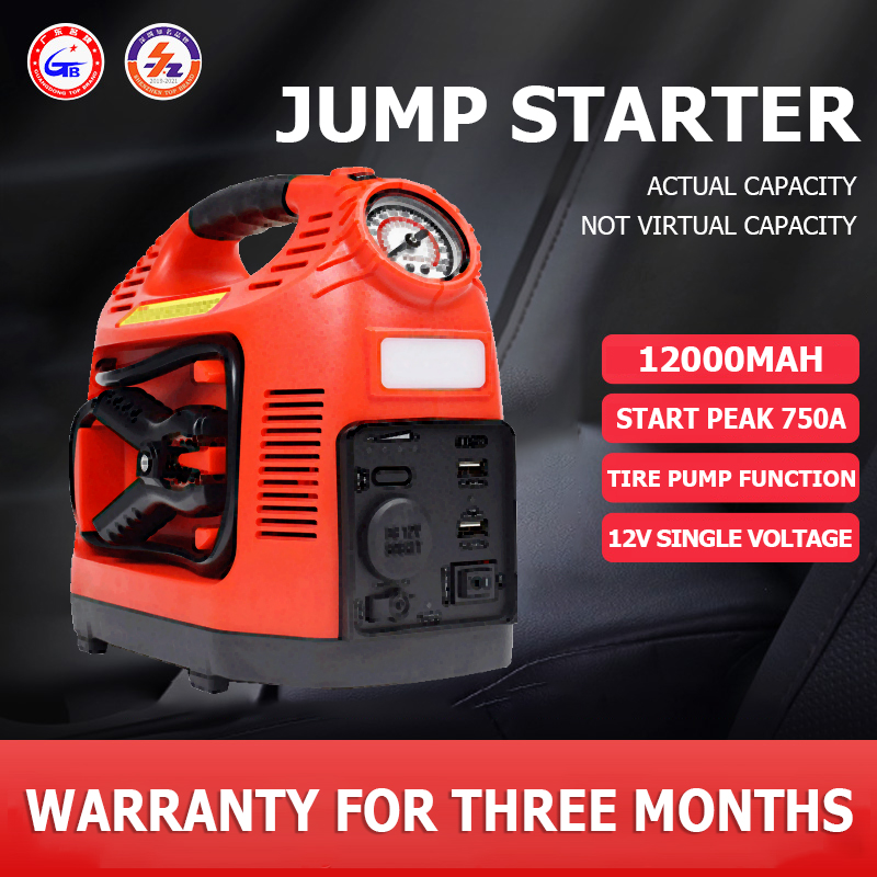 Portable H399 12000mAhJumpstarter Kereta 12V Jumper Starter 