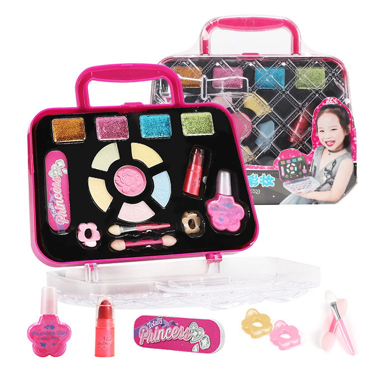 Makeup Toys Handbag Girl Non-toxic Washable Real Make Up Toys Girl