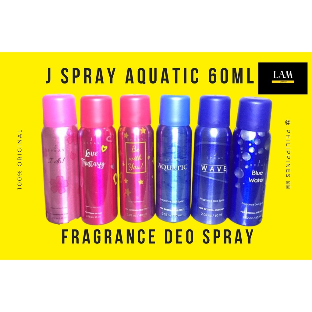 J SPRAY AQUATIC Fragrance Deo Spray 60ml JSPRAY PERFUME Lazada PH