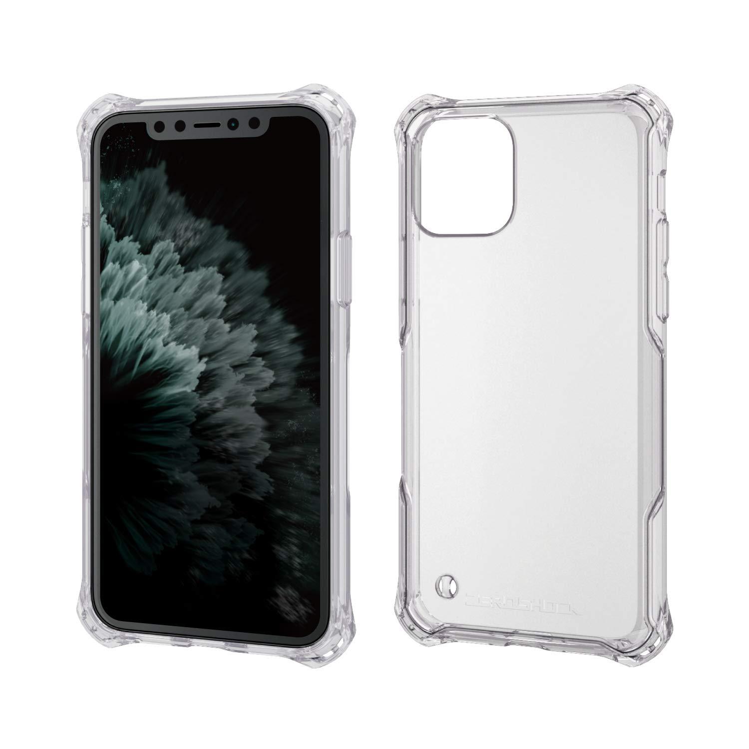 ELECOM- Japan Brand-Zero Shock Case/ Compatible with iPhone 11 Pro 5.8inch/  Hybrid type (TPU and PC)/ Include a protector/ Wireless Charge Compatible/  Clear PM-A19BZEROTCR Lazada PH