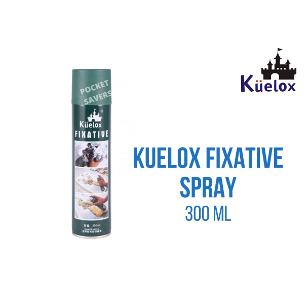KUELOX FIXATIVE SPRAY 180 mL Colorless Waterproof Adhesive Protect