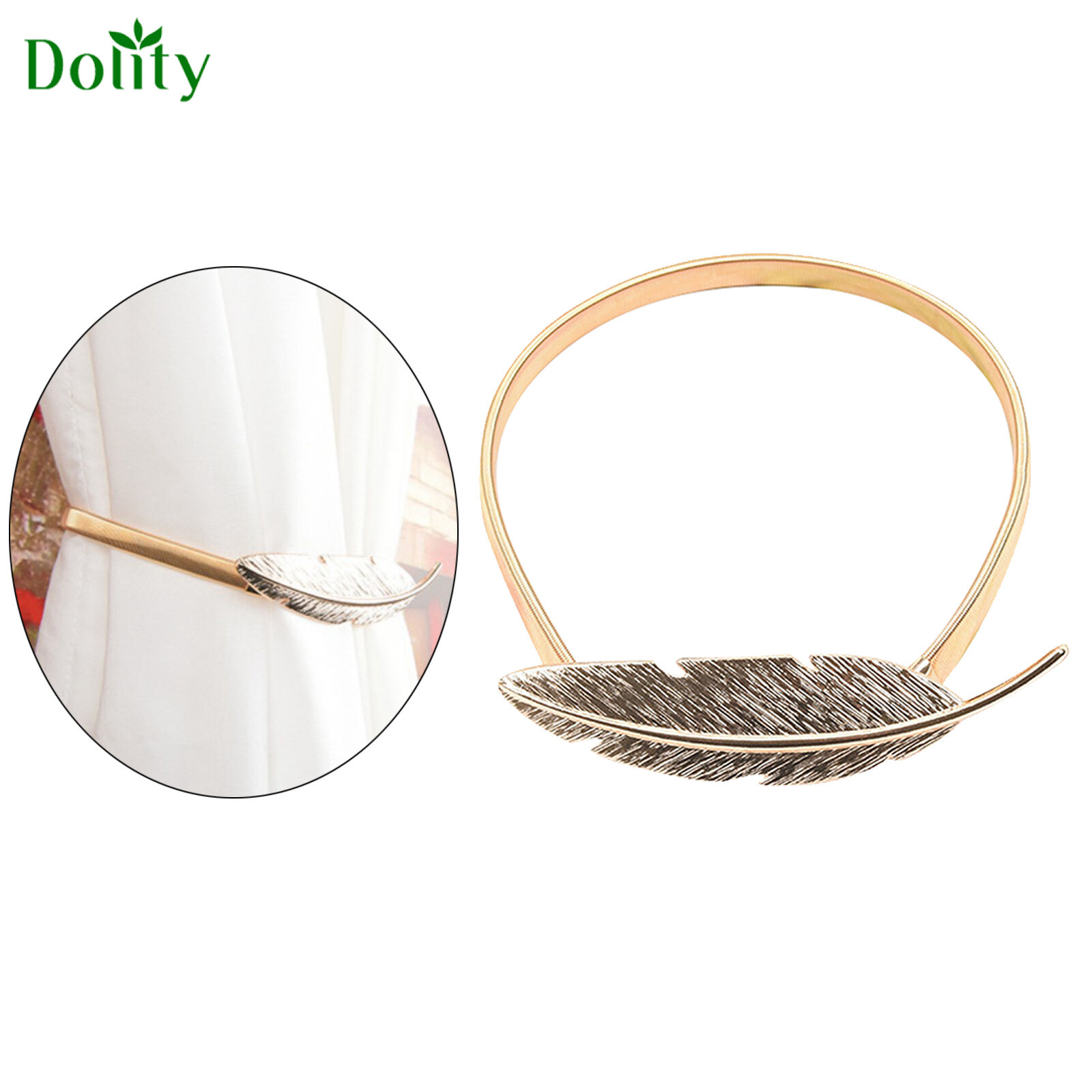 Dolity Bedroom Window Curtain Tie Rope Backs Holdbacks Rods Holders
