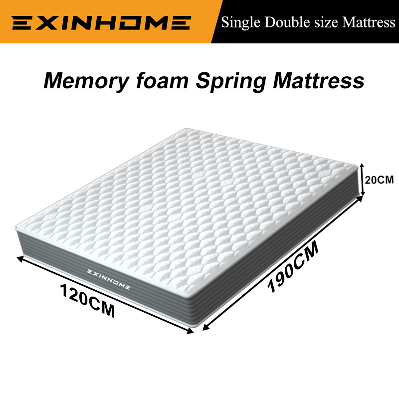 EXINHOME Uratex Foam Mattress Bed Frame Memory foam Spring mattress