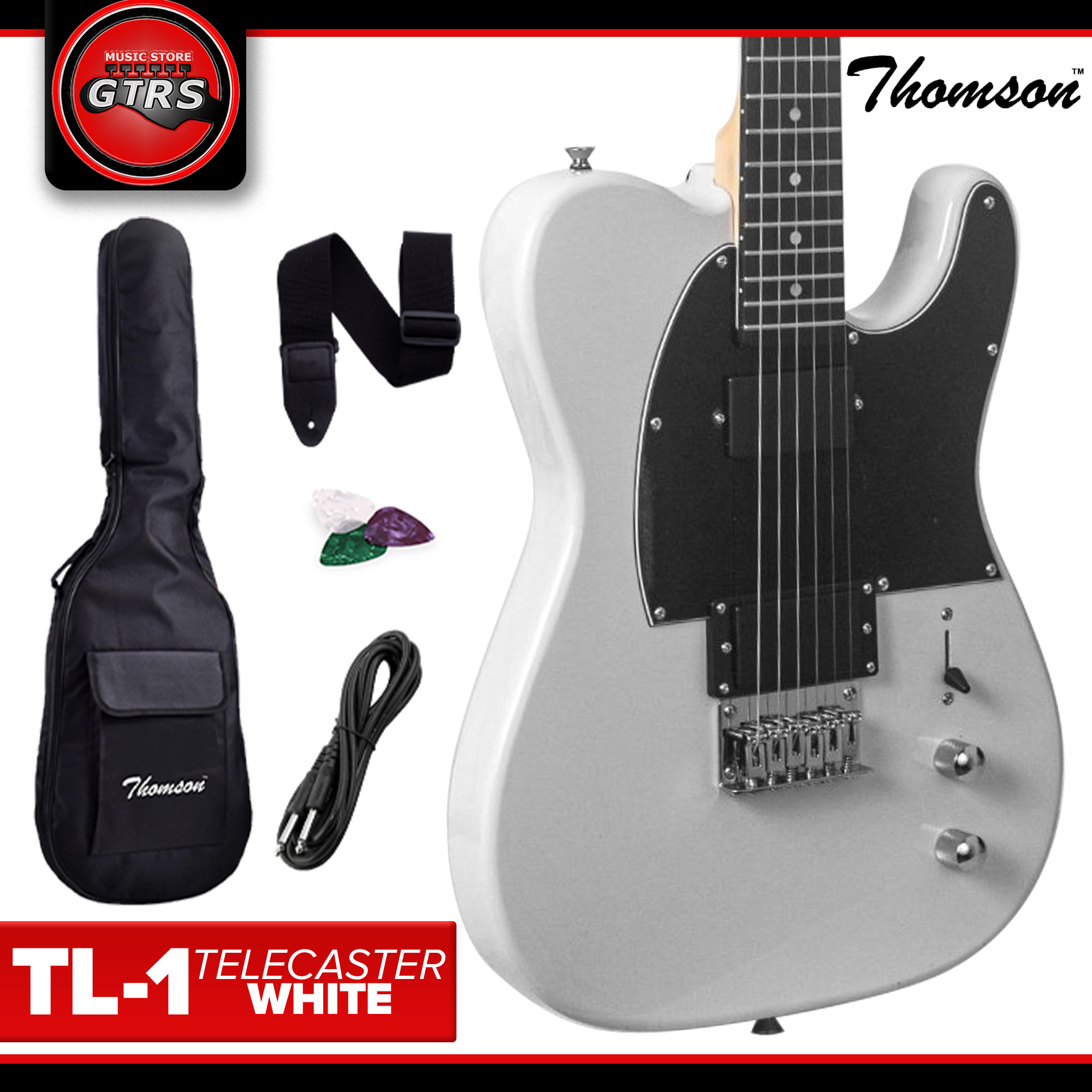 Thomson Telecaster with Dual Humbucker Pickups and Free Accessories |  Lazada PH