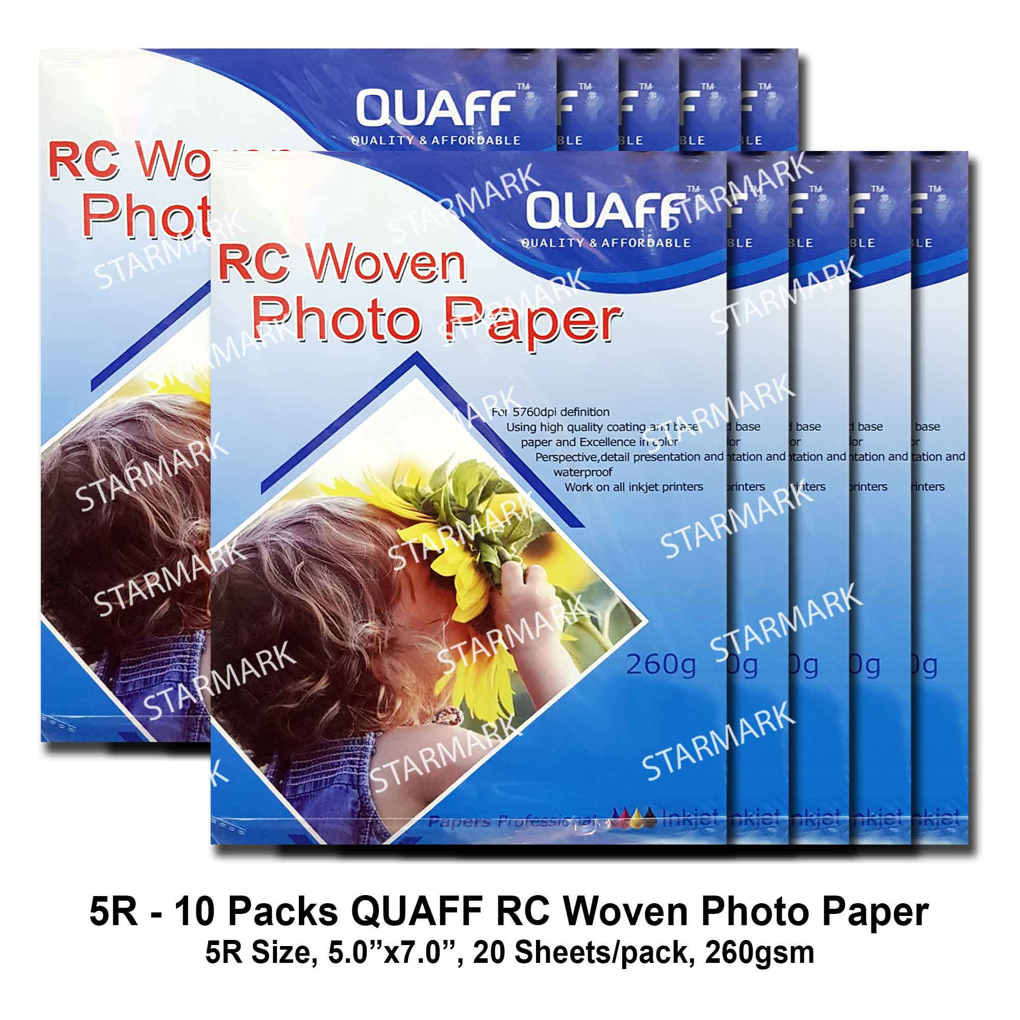 Quaff RC Woven Photo Paper 260gsm - Uniprint