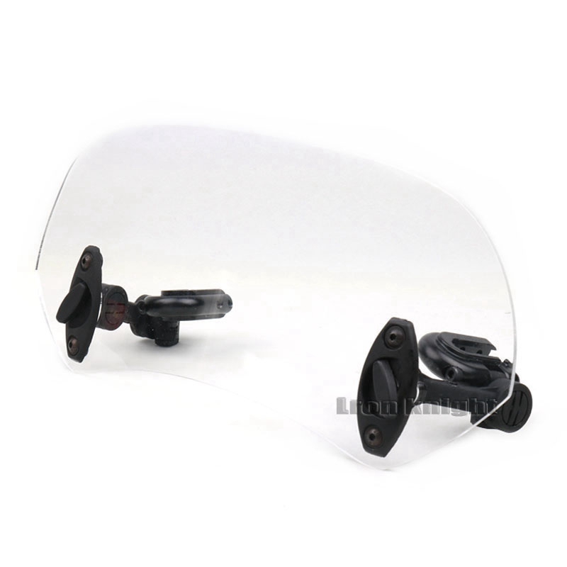 Universal Motorcycle Adjustable Wind Screen Extension Windshield Spoiler Air Deflector 28.5x12x21cm