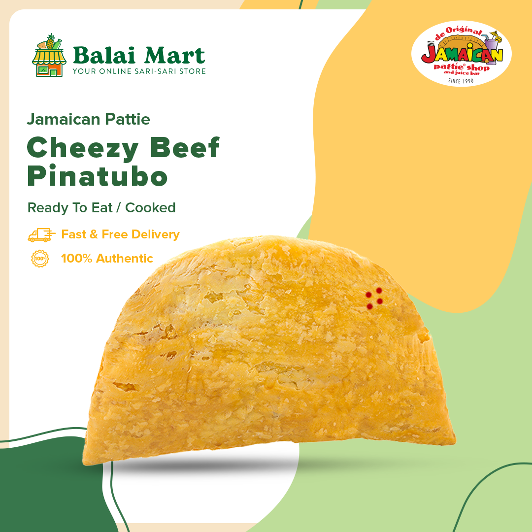 Pinacabo Shell Jamaican Pattie Cheezy Beef Pinatubo 1pc - Ready To Eat / Cooked ...