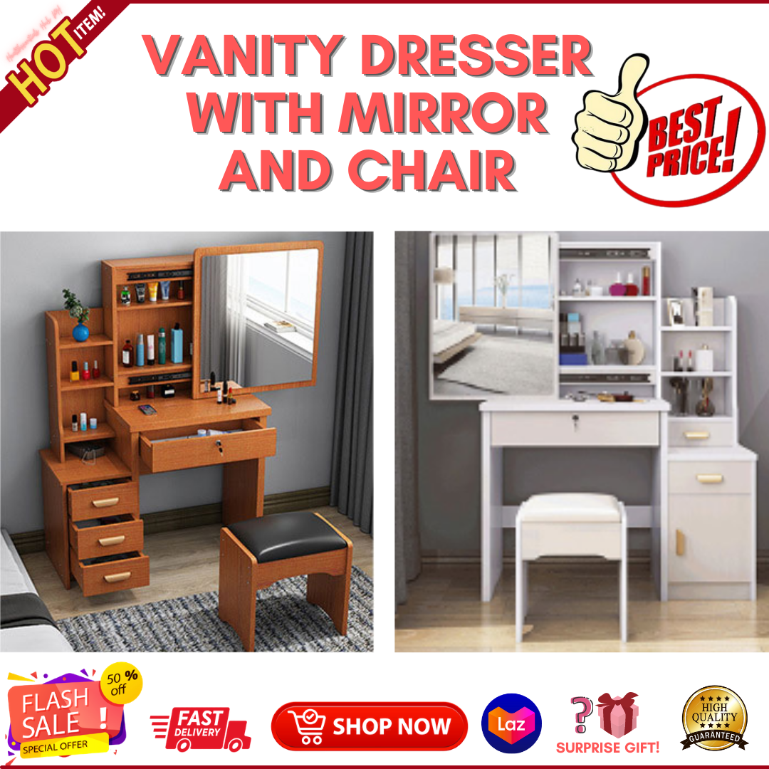vanity dresser combo
