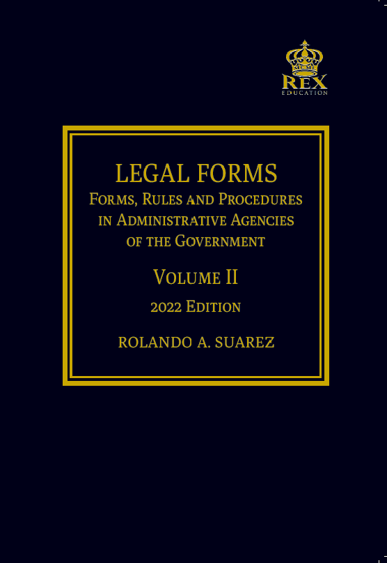 Legal Forms Volume II (Cloth Bound) by Rolando A. Suarez (2022 Edition