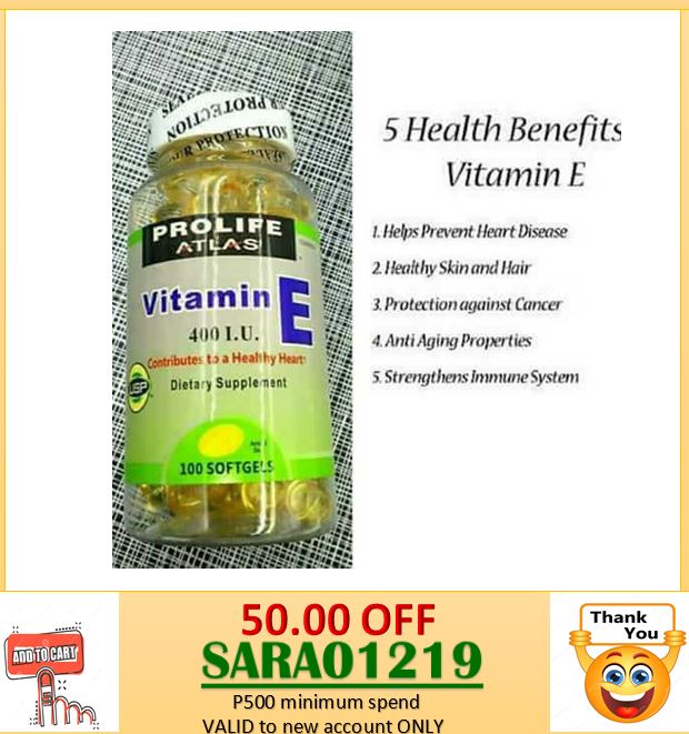 Authentic Vitamin E Prolife 400iu Atlas Lazada PH