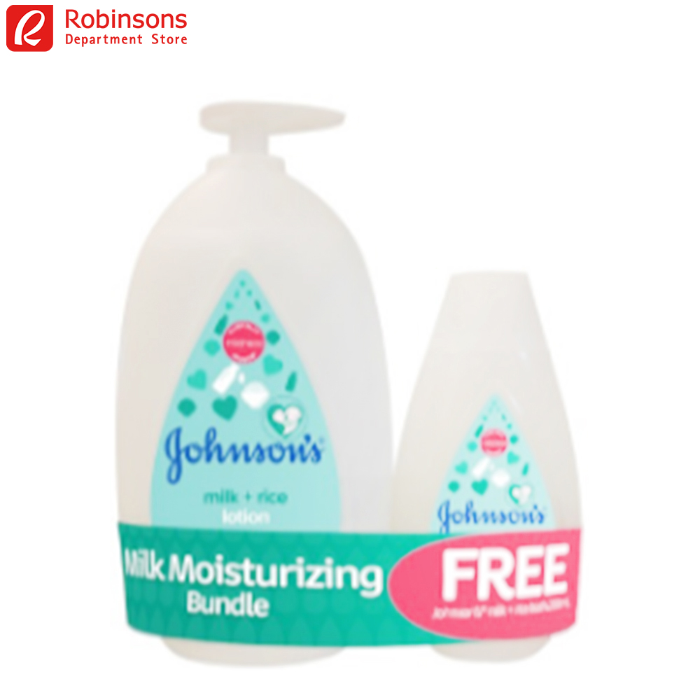 Johnson's Milk + Rice Lotion 500mL, FREE Milk + Rice Bath 200mL Lazada PH