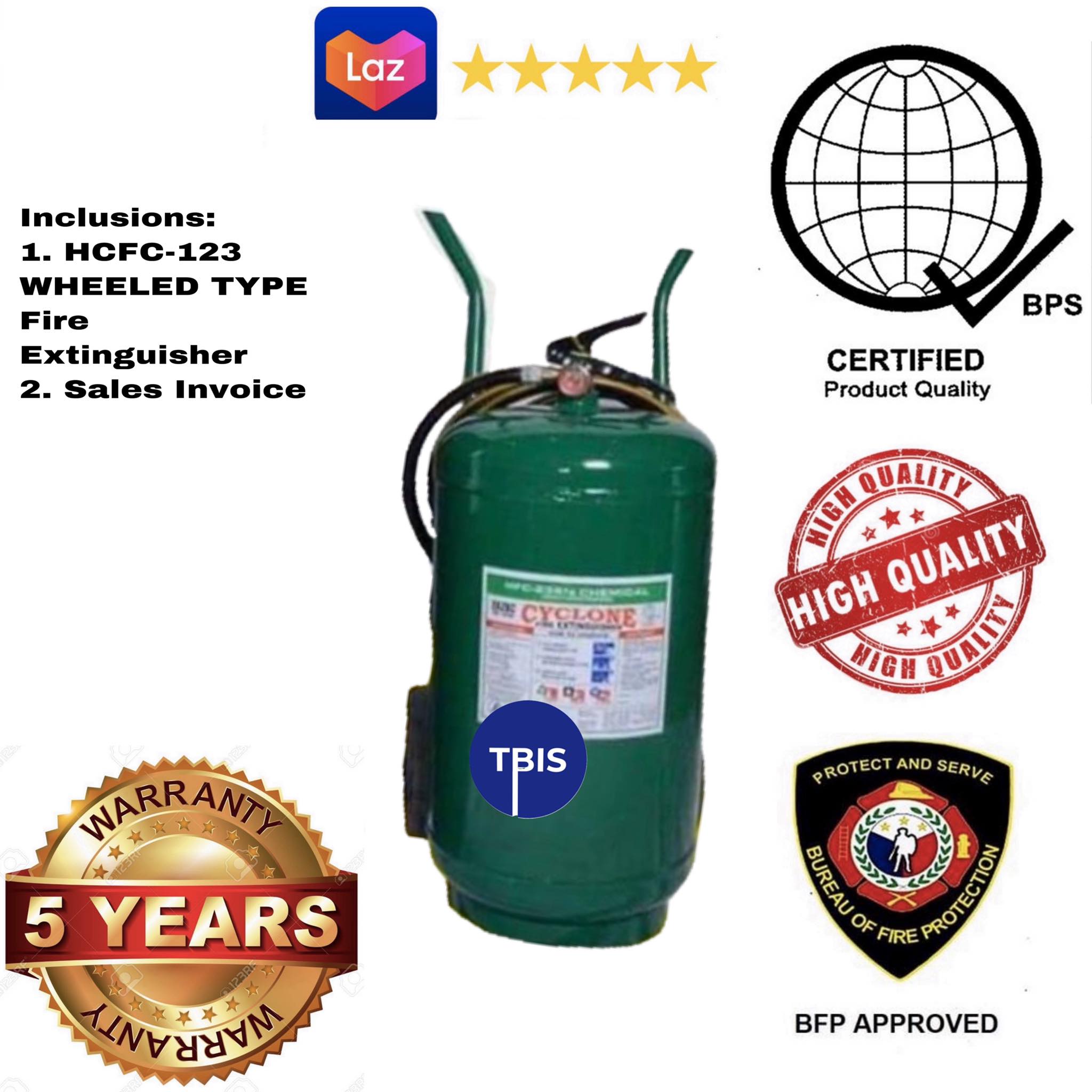 Fire Extinguisher HCFC123 Brand HCFC 50lbs 50 lbs Wheeled type CYCLONE