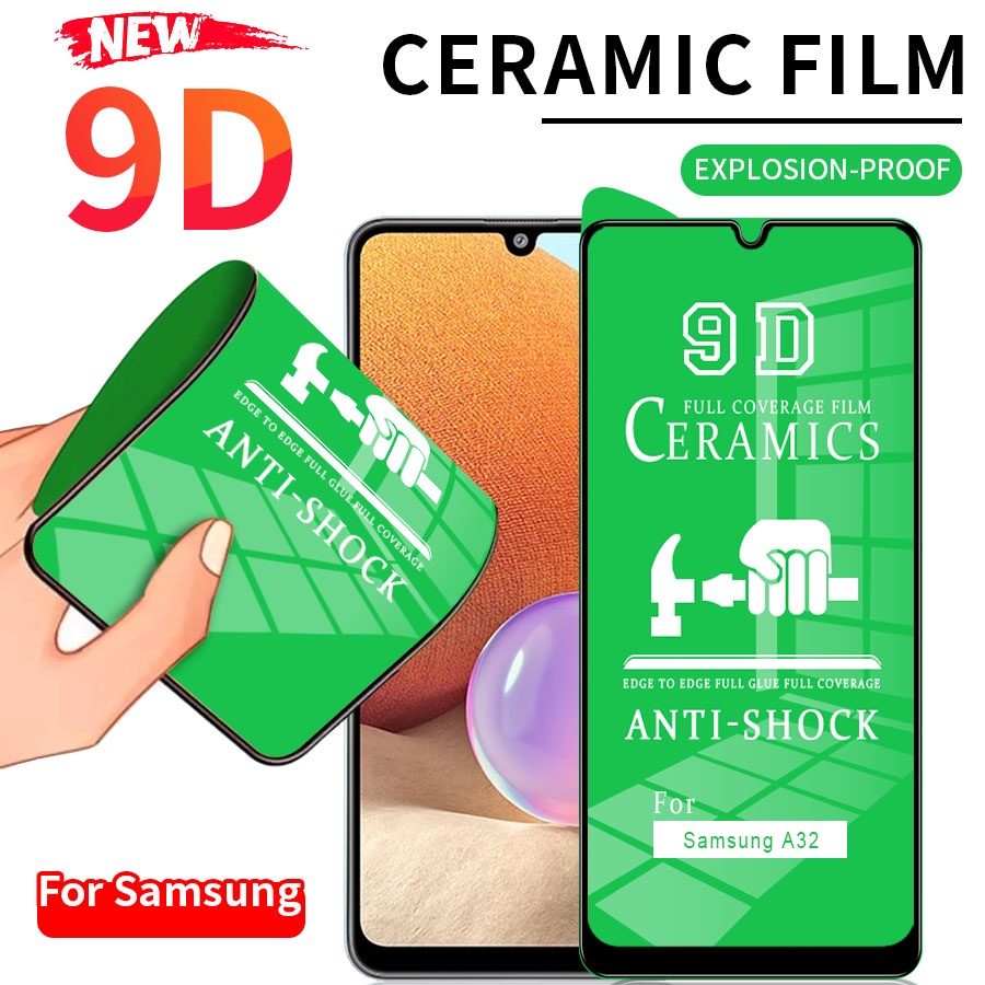 Kính Cường Lực Gốm Dẻo Miếng dán màn hình cho Hd trong suốt Samsung Galaxy Note 10 Lite A14 A34 A54 A13 A23 A33 A53 A73 A01 A02s A03s A12 A10s A11 A20s  A21s A22 A30s A31 A32 A42 A50s A51 A52s A70s A71 A72 S20 fe 4G 5G