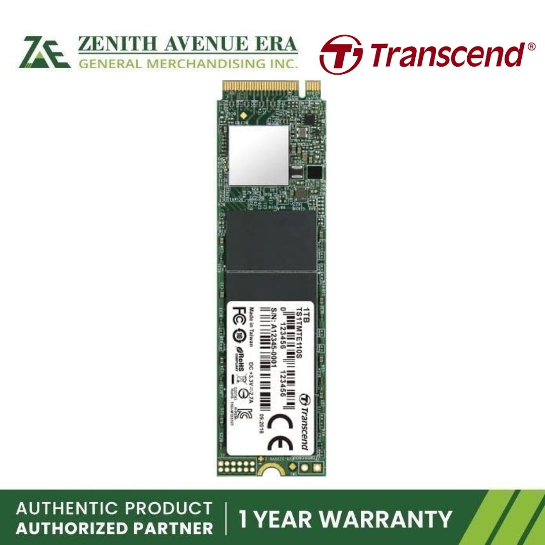 Transcend TS1TMTE110S 1TB NVMe PCIe Gen3 x4 MTE110S M.2 SSD Solid