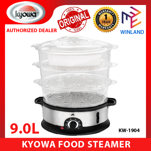 KYOWA by Winland 9L Electric Food Steamer for Steam Cook ReHeat KW