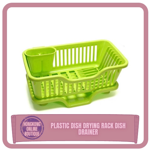 HK Plastic Dish Drying Rack Dish Drainer Lazada PH