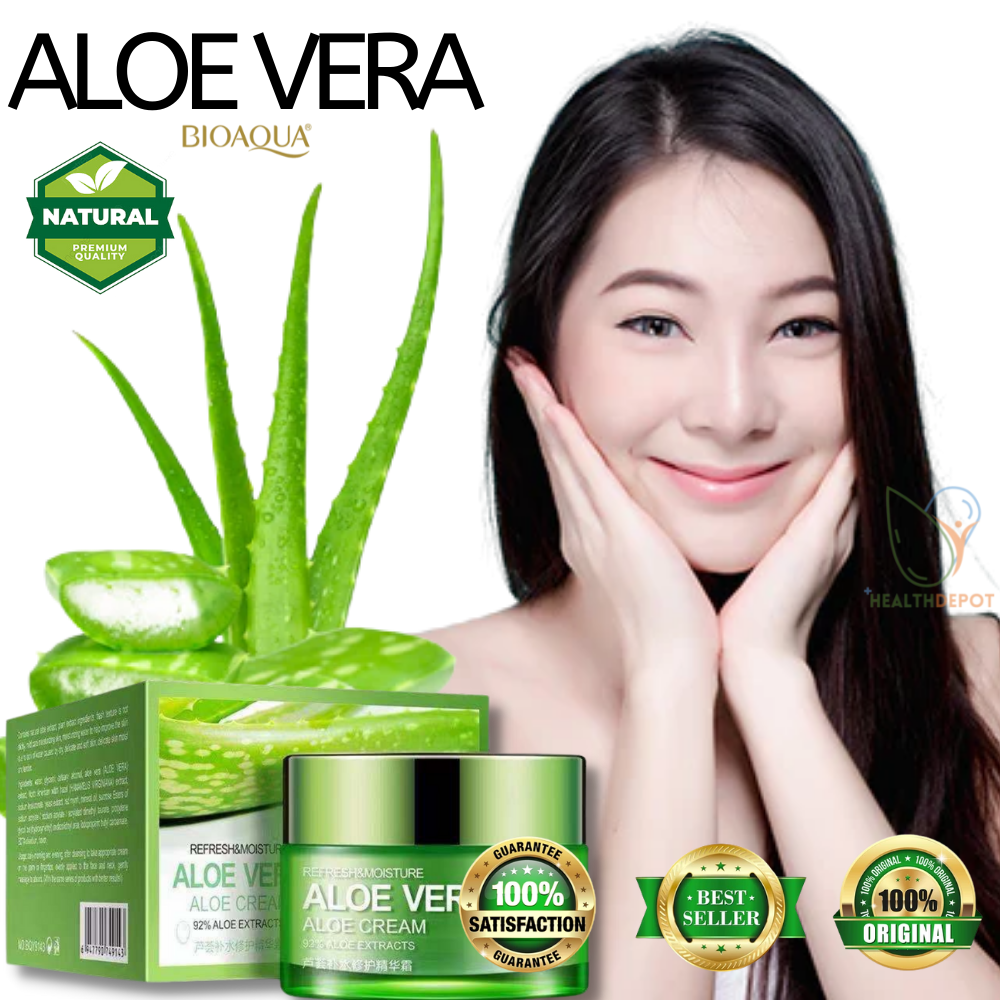 Sbs 01 A Bioaqua Aloe Vera Cream Original Moisturizing Soothing Gel Natural Aloe Vera Extract 9950