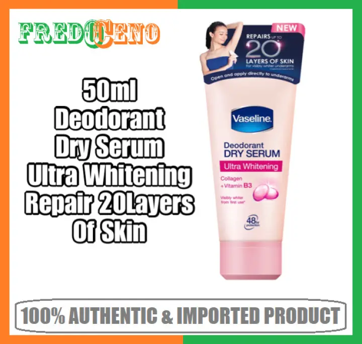 Vaseline Dry Serum Ultra Whitening Deodorant 50ml Imported From Malaysia Lazada Ph