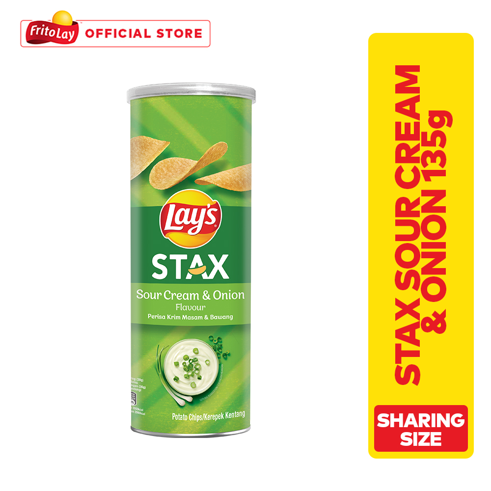 Lay's Stax Sour Cream & Onion 135g Lazada PH