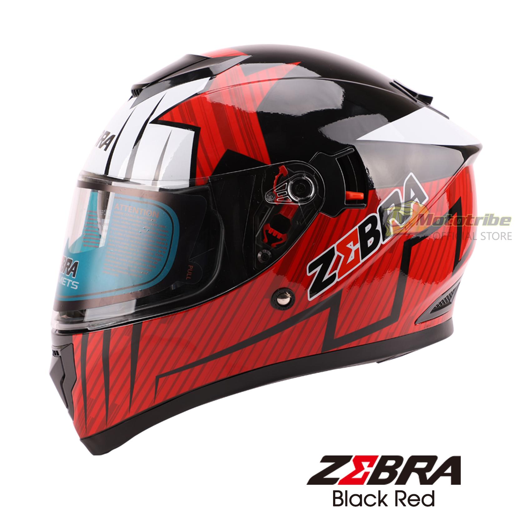 Zebra Helmet Dual Visor Price Deals, 56 