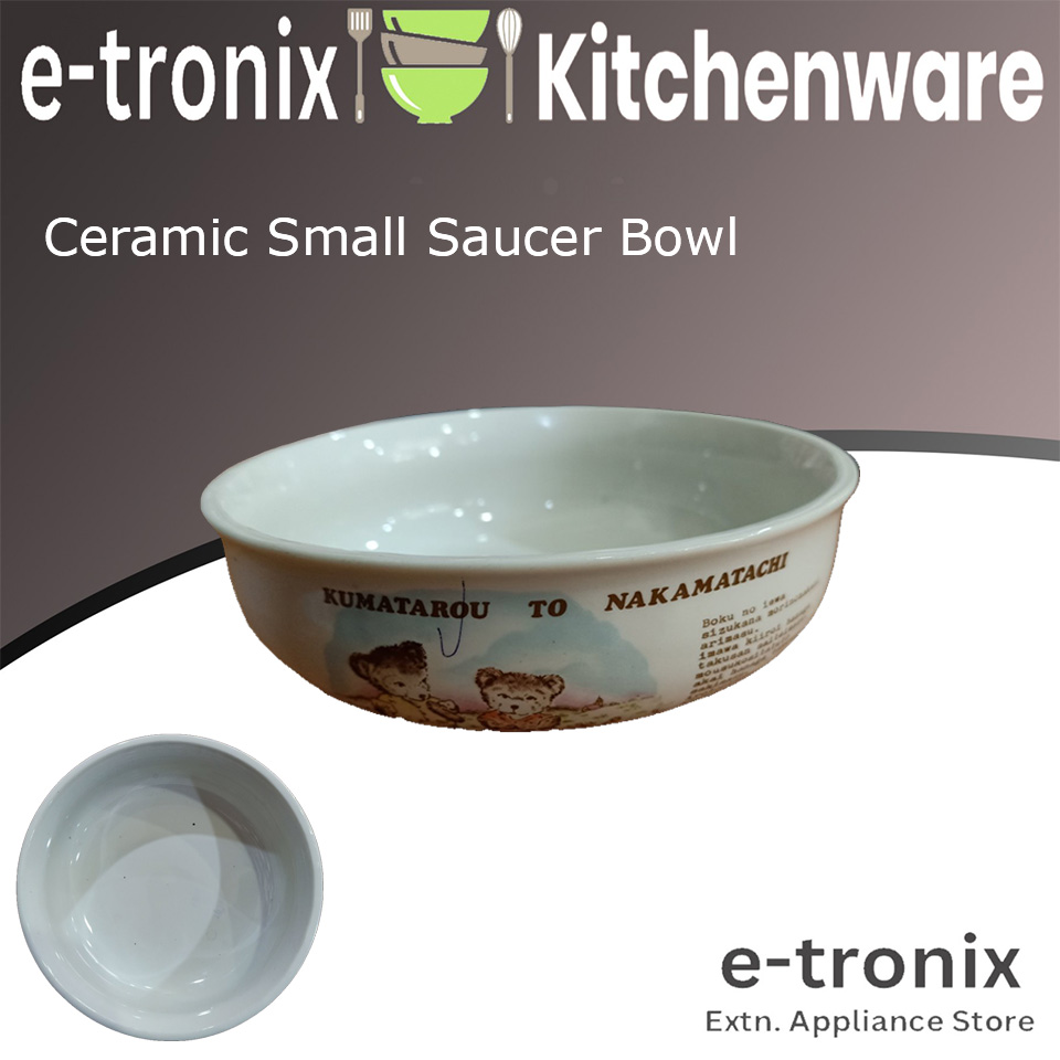 Ceramic Saucer Bowl (Kumatarou Design) Lazada PH