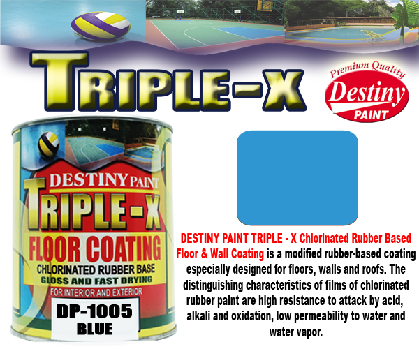 DESTINY TRIPLEX Chlorinated Rubber Based FLOOR AND WALL COATING Lazada PH