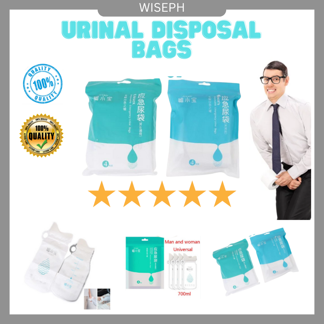 👵👴 [FOR ELDERLY AND TODDLER] 4PCS Portable and Disposable Urinal Bags