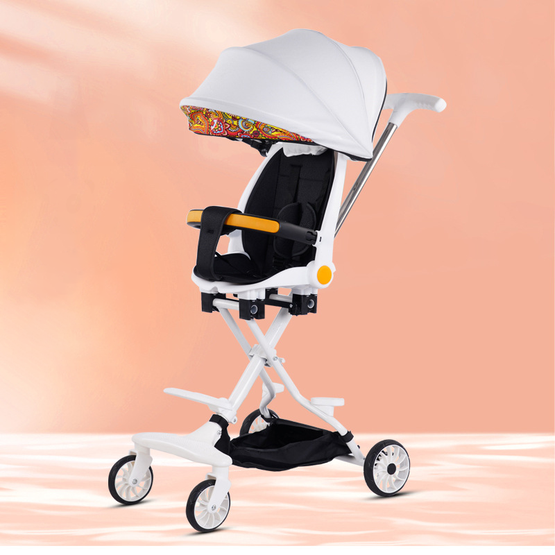 Baby Stroller Foldable Can Sit And Lie TwoWay 360 Rotating With