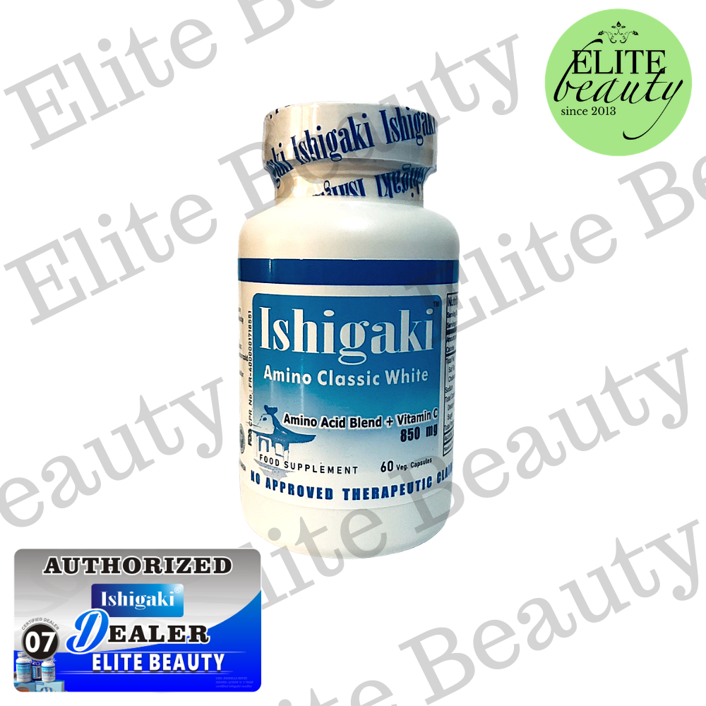 ishigaki amino classic white glutathione Ishigaki Amino Classic White - Amino Acid Blend + Vitamin C Food Supplement  60 capsules