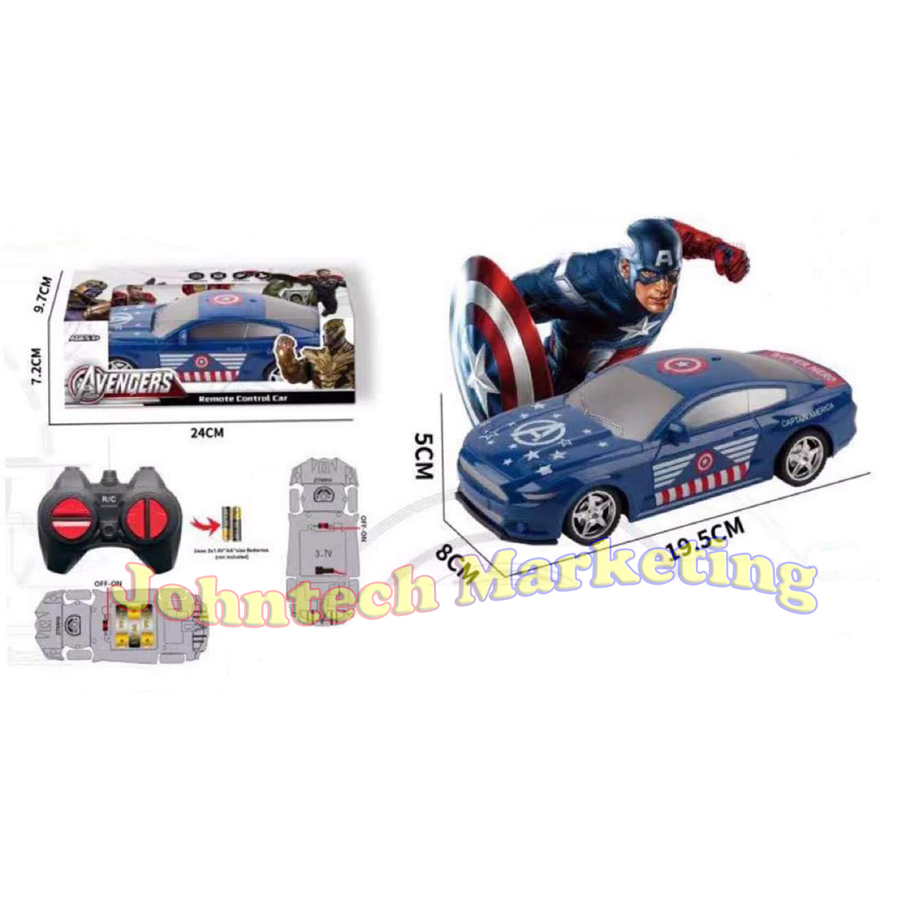 captain america remote control car