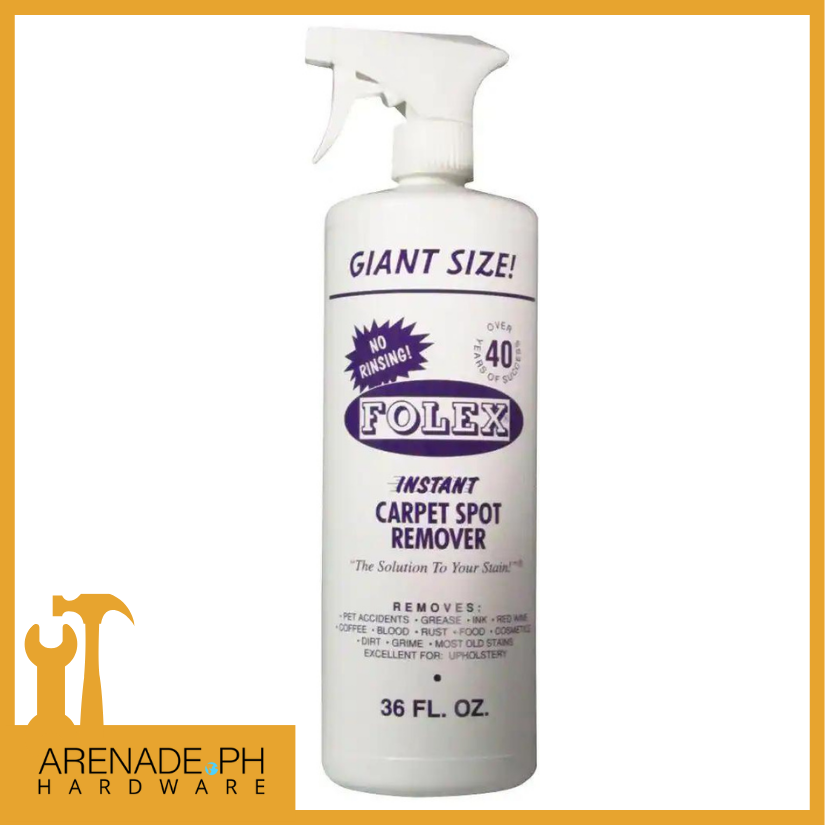 Folex No Rinsing Instant Carpet Spot Remover Solution To Stain 36 Fl Oz