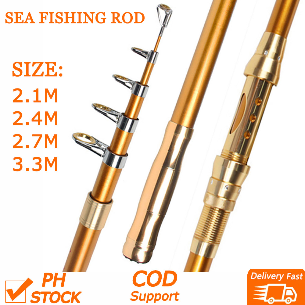 LOCAL STOCK & COD】7M Telescopic Fishing Rod Super Hard Portable