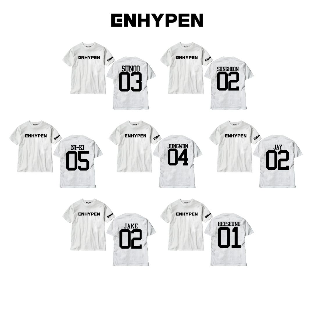 ENHYPEN Shirt ENHYPEN Jersey Number T-shirt | Amazedph | Lazada