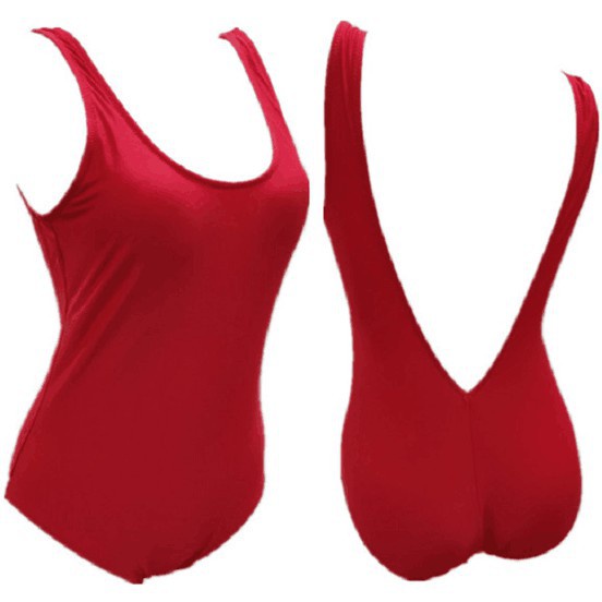 Backless One Piece Swimsuit Monokin Korean Swimwear Tie Back Push Up