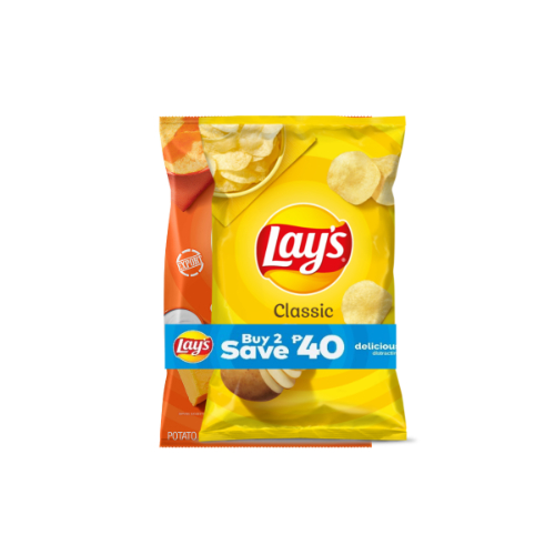 Lays Regular + Lays Cheddar & Sour Cream 170g Save 40 | Lazada PH