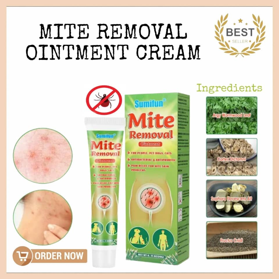 100% Effective!! Mites Removal Ointment cream Lice Natural Anti Mites ...