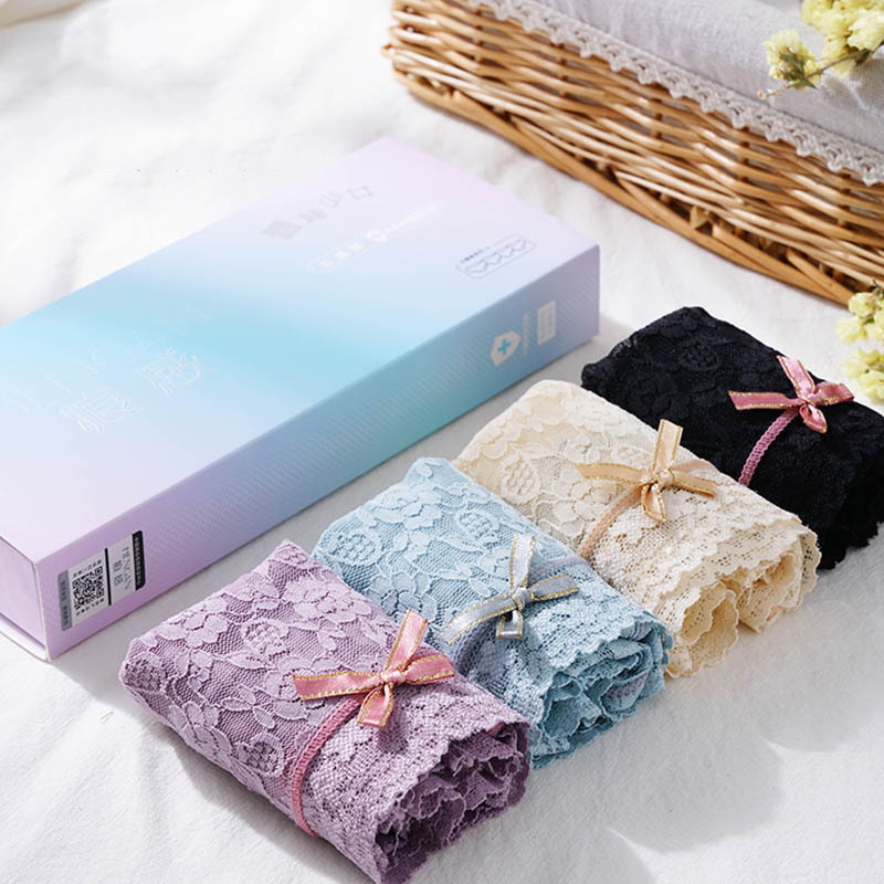greatfunny French lace panties gift box (4 pairs) Lazada PH