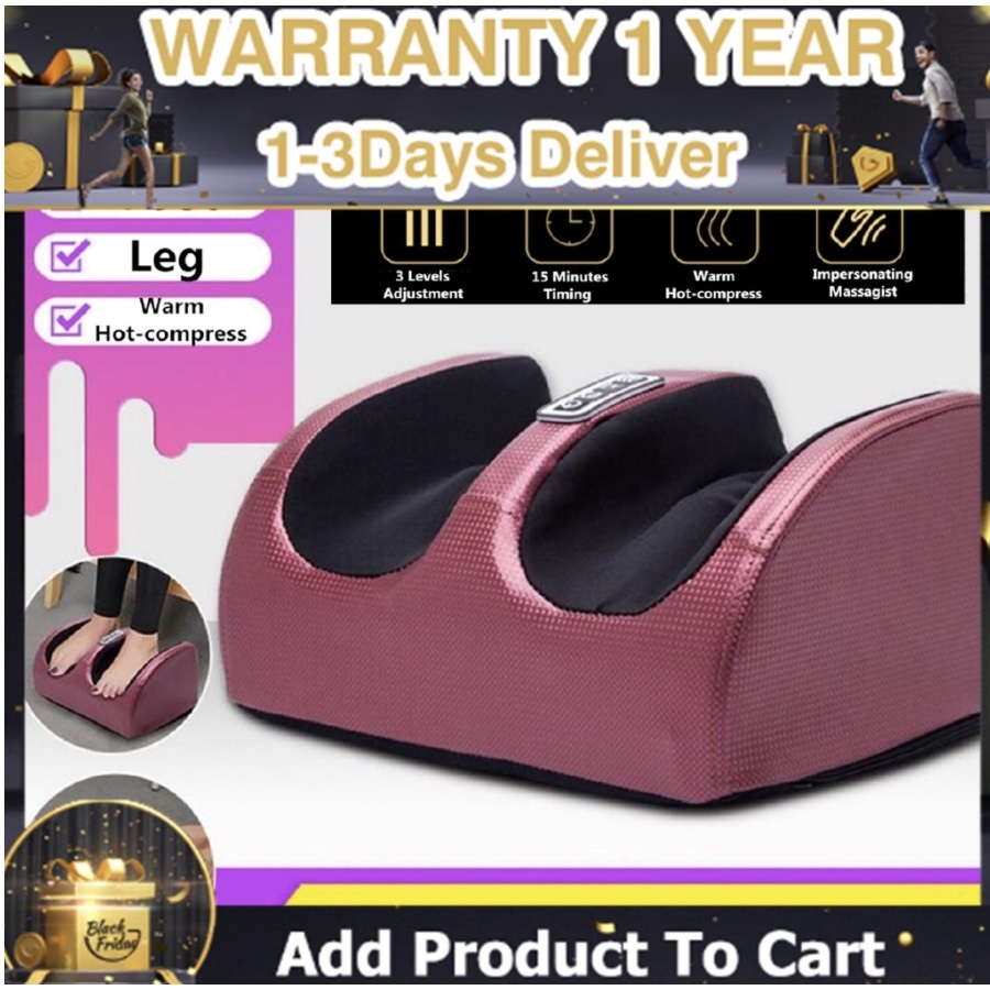 Electric Foot heating Leg Relax Massager Acupoint Machine