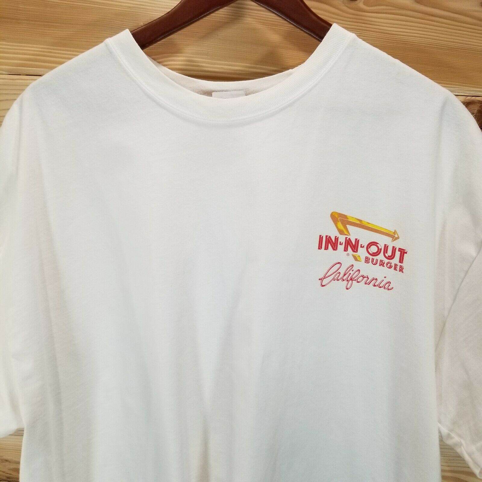 in n out white shirt