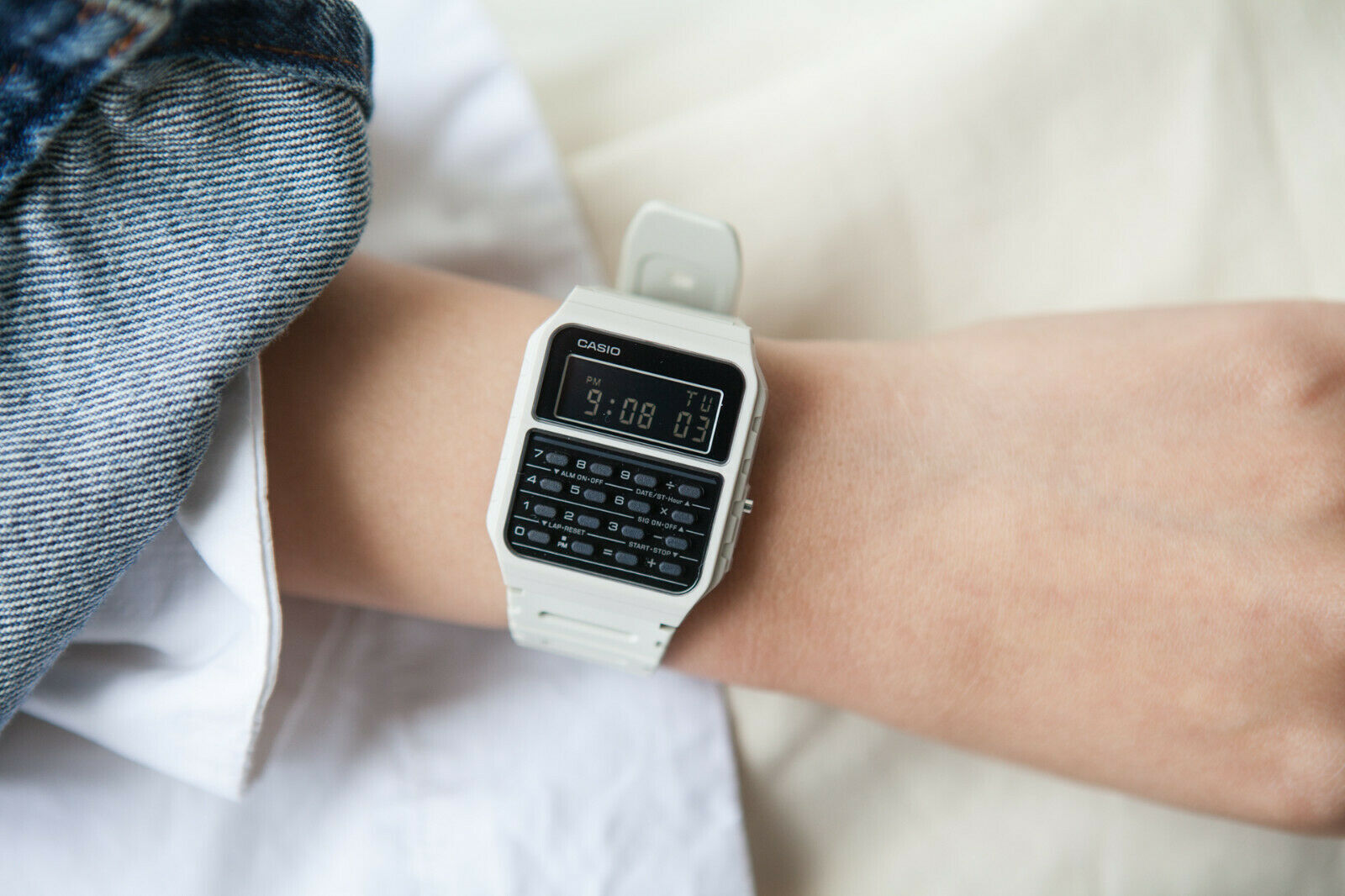 Casio Ca53 White Retro Calculator Watch Ca 53wf 8b Lazada Ph