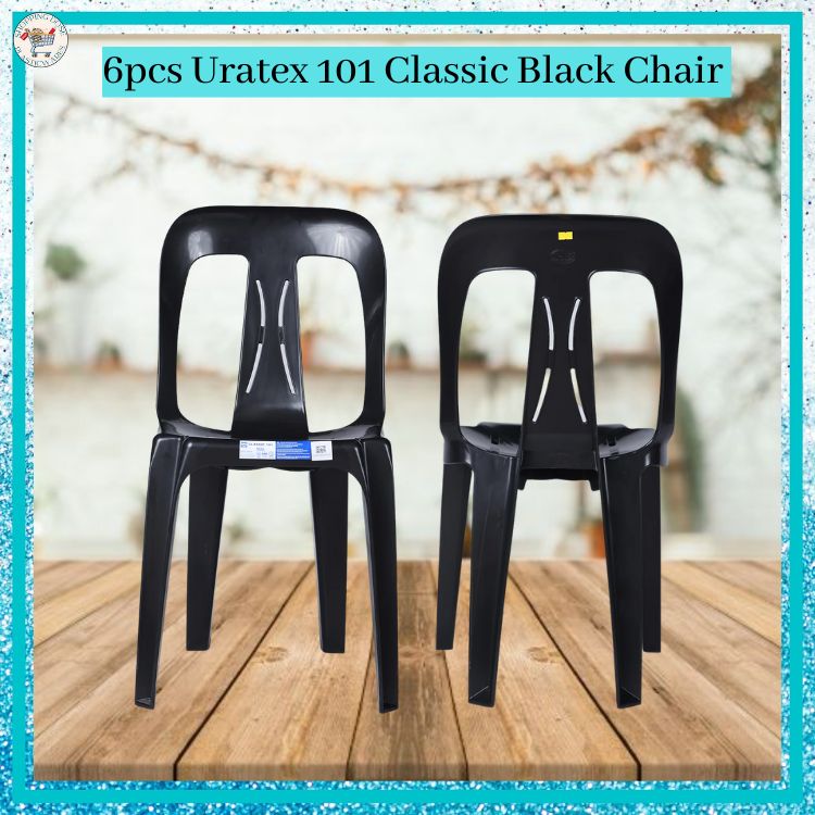 6 PCS URATEX 101 CLASSIC CHAIR / BLACK / WHITE / BEIGE / MINT GREEN