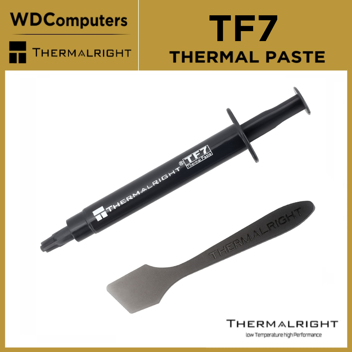 Thermalright TF7 2g Thermal Paste Compound for Coolers,Thermal Conductivity  is 12.8W/mk-2 Grams, with a Spatula Tool(TF7 2g)
